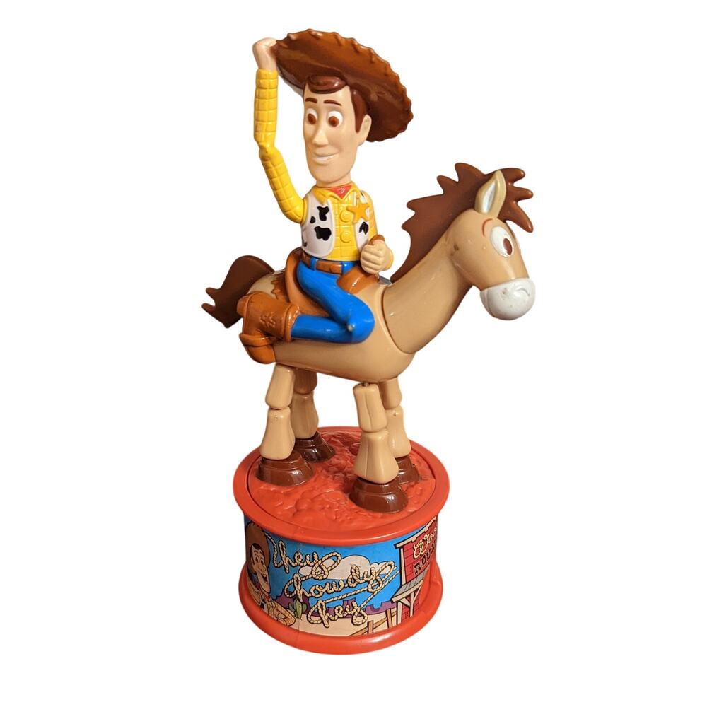 1999 Woody & Bullseye Candy Dispenser - Toy Story Disney Pixar